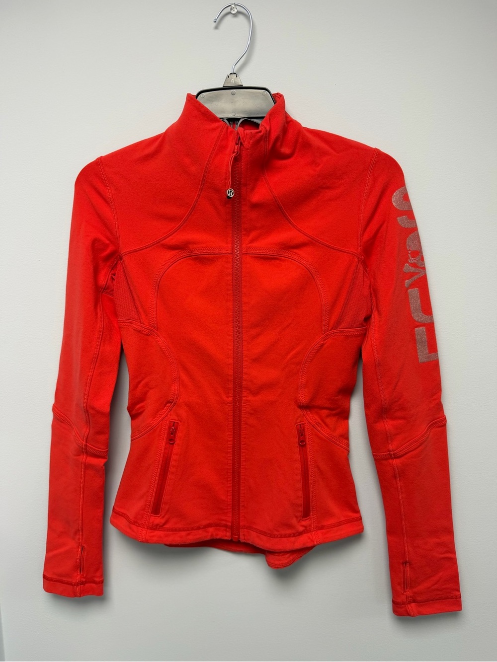 lululemon athletica Red Zip-Up Utility Jacket